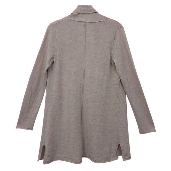 Cynthia Rowly Open Cardigan Womens Medium Brown Knitted Extra Fine Merino Wool - Picture 5 of 11